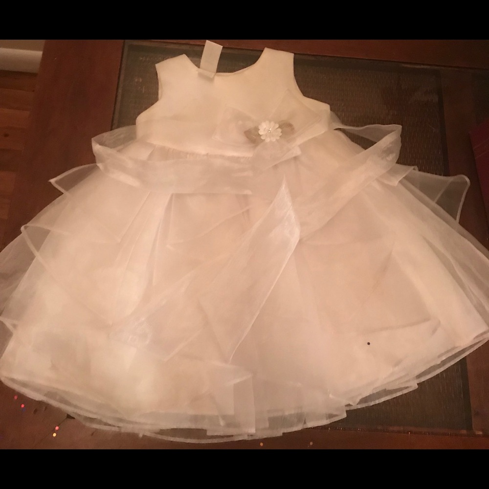 White toddler xl dress